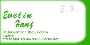 evelin hanf business card